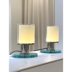 Pair Of Bauhaus Style Desk Lamps (model L20) - 21st Century
