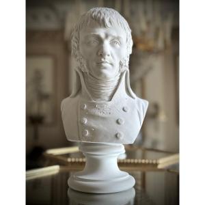 Biscuit Porcelain Bust Of General Joubert - 19th Century