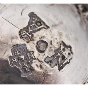 Timpani In Solid Silver, 18th Century, Paris, 1776, Henri Nicolas Debrie.