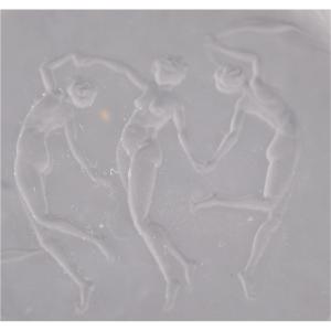 René Lalique For d'Orsay, Box/powder Compact, 3 Figurines, Signed.