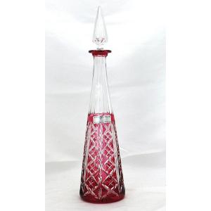 Saint Louis Risling Model, Double Crystal Carafe, Signed, 41.5 Cm, Excellent Condition.