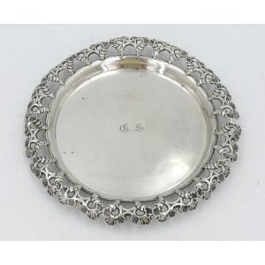 Decanter Base, Solid Silver Bottle Austria, Vienna, 1851, 130 G.