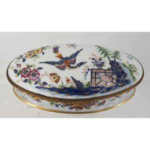 Le Tallec In Paris, Porcelain Bonbonnière, Signed, In Excellent Condition.