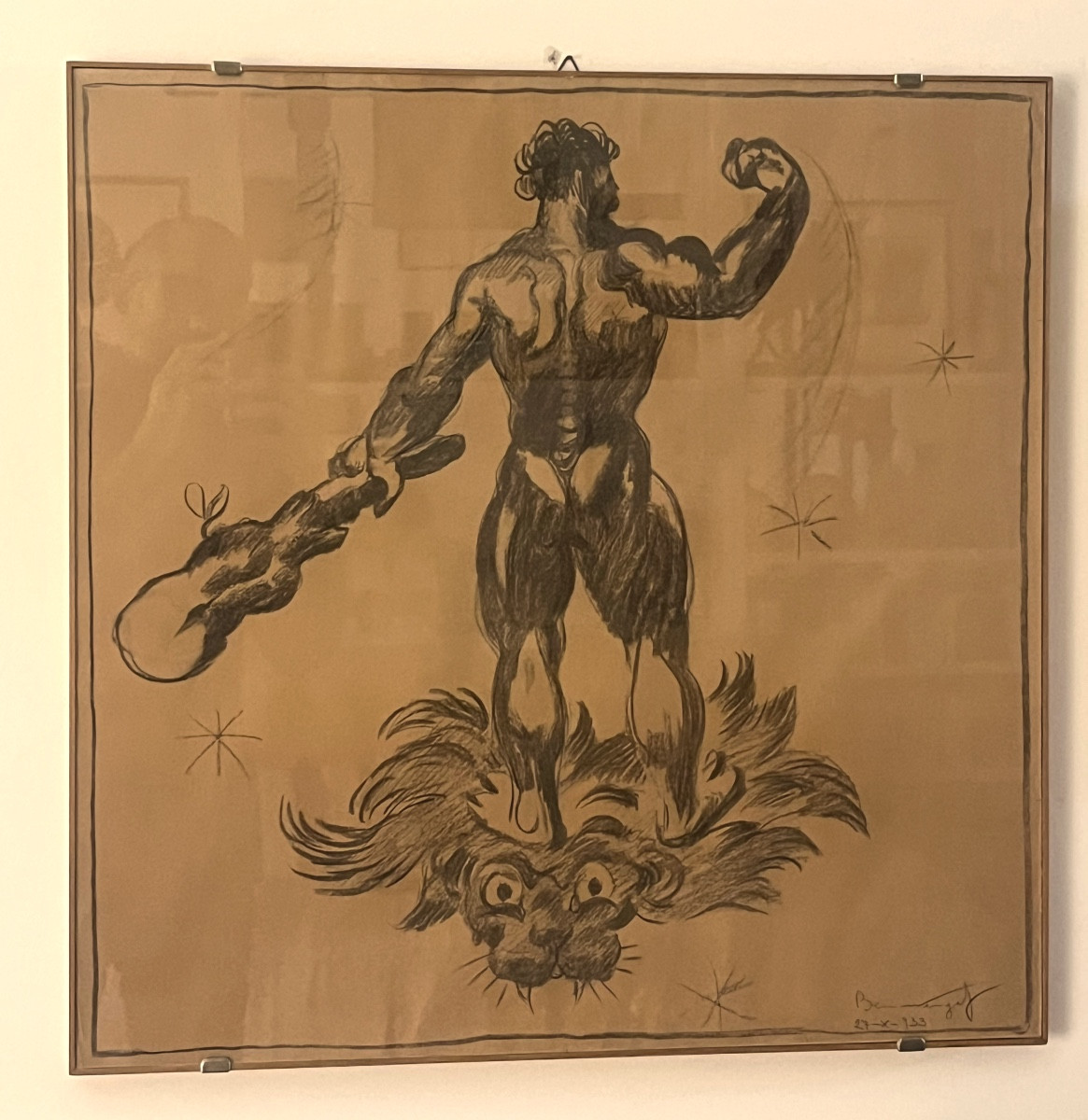 Due disegni di Ercole e Vulcano