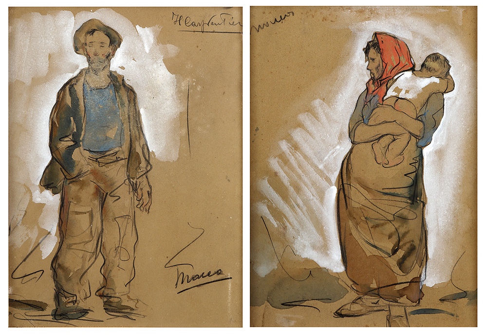 Il Carpentiere e la Contadina col bambino