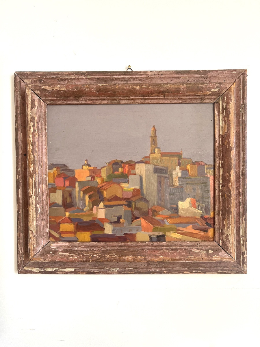 Veduta di Borgo Italiano con Campanile