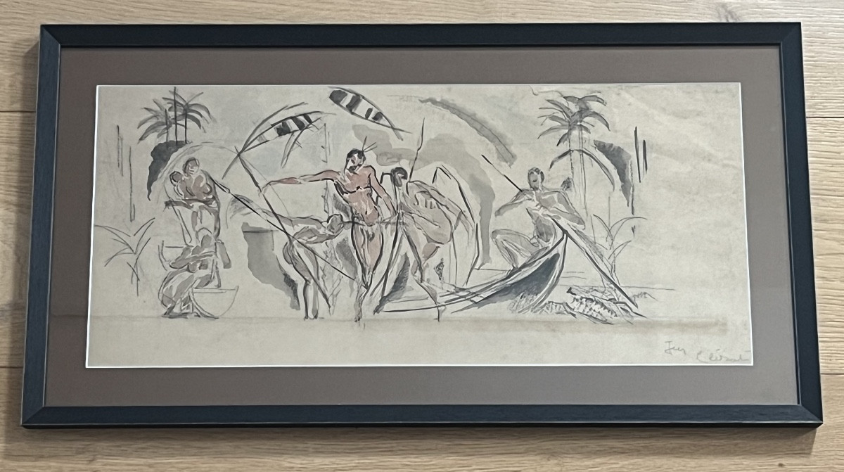 Pescatori con arpione sul Nilo