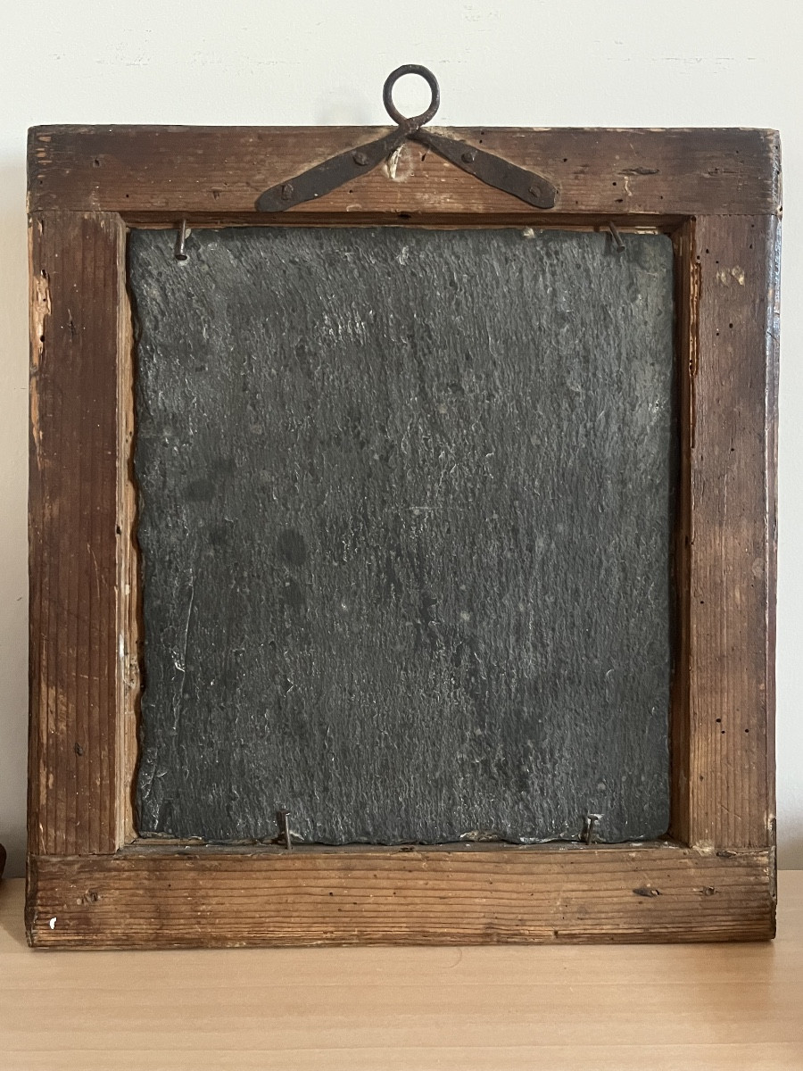 Sant'Antonio di Padova – Olio su Ardesia-photo-1