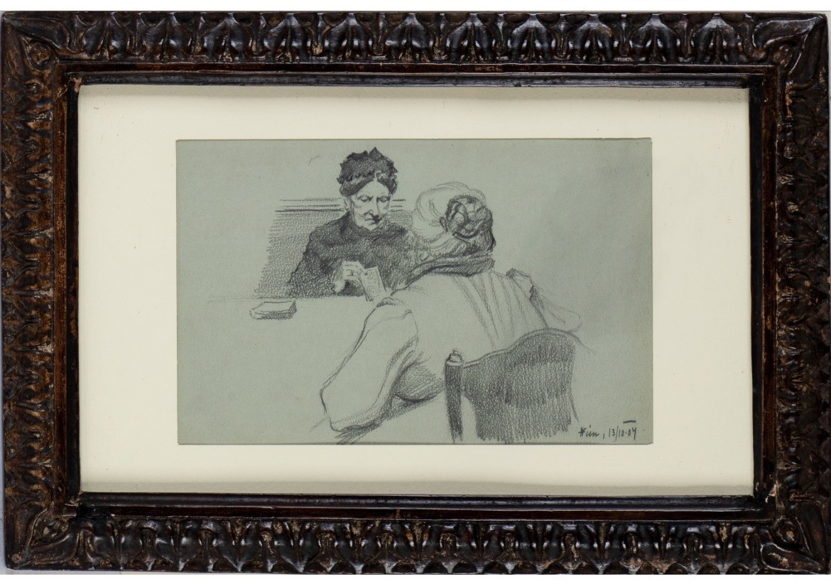 Scena d’interno – Due donne a tavola (1907)