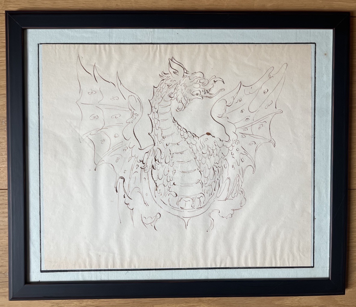 Disegno antico di Drago del 700-photo-3