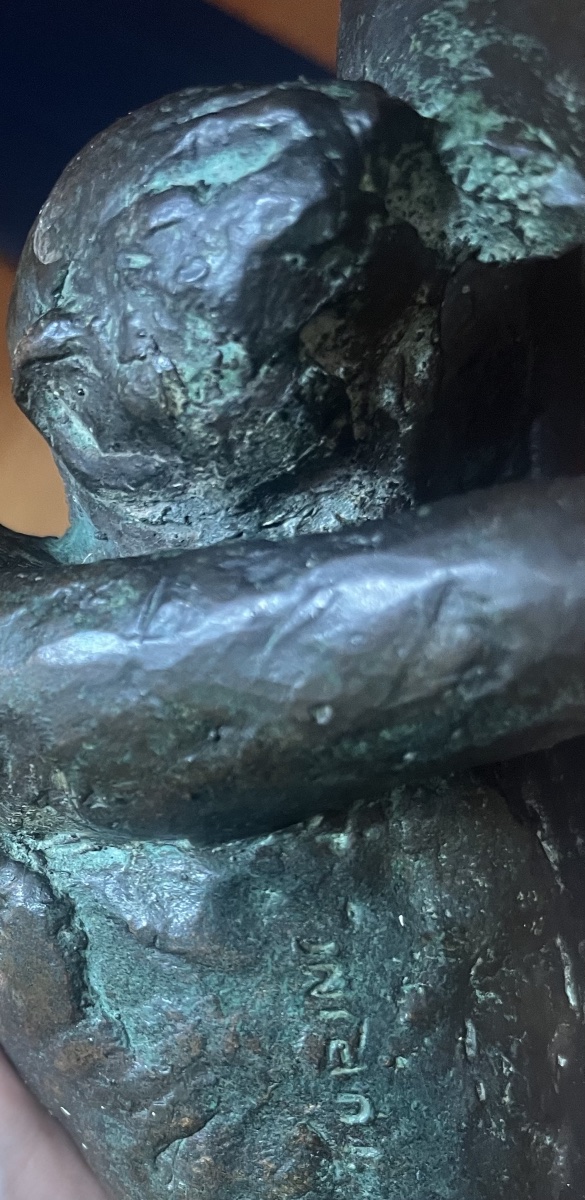 Scultura modernista in bronzo - Nudo disteso-photo-4