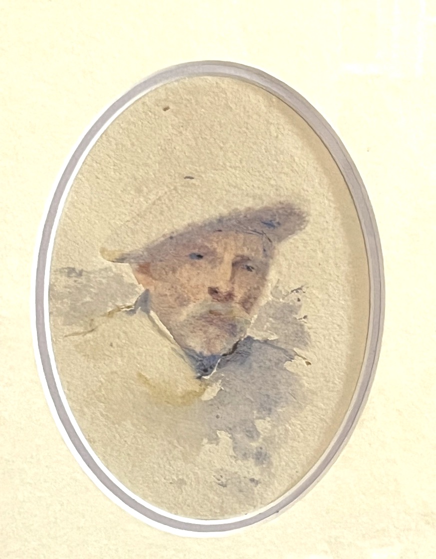 Ritratto di uomo barbuto con cappello