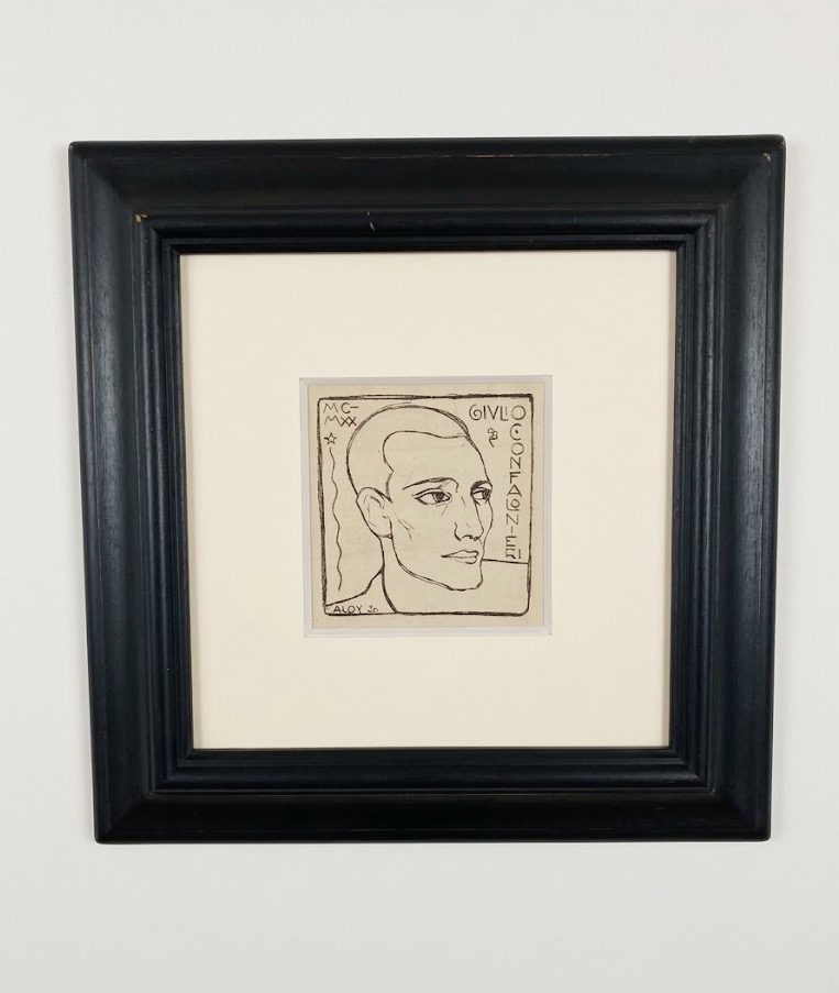 Ritratto del musicologo e compositore Giulio Confalonieri, datato 1920