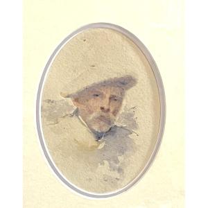 Ritratto di uomo barbuto con cappello