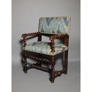 Armchair From The Louis XIII Period With Lion's Muzzles
