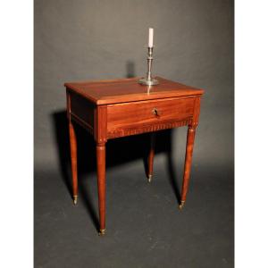 Louis XVI Period Mahogany Writing Table Or Side Table