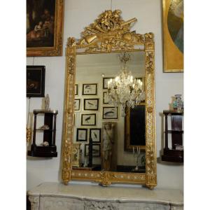 Louis XVI Mirror With Hunting Attributes