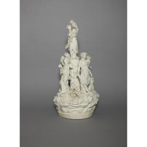 Allegorical Group In Biscuit - Paris, Circa 1800