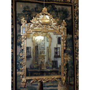 Louis XVI Period Mirror With Glazing Beads