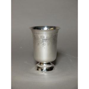 Tulip-shaped Solid Silver Cup.
