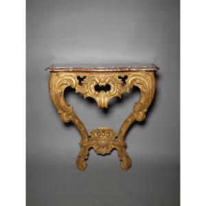 Regency Period Console In Gilded Wood