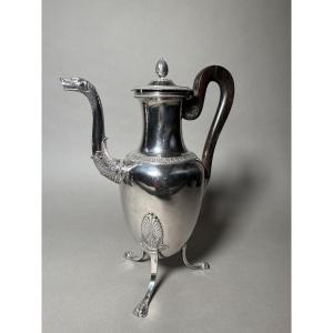 Large Empire-style Silver Ewer By Charles Antoine Armand Lenglet
