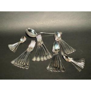 Ercuis Silver-plated Cutlery Set - 37 Pieces