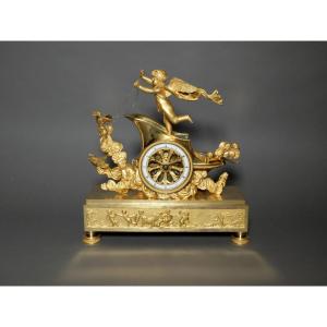 Empire Period Chariot Clock