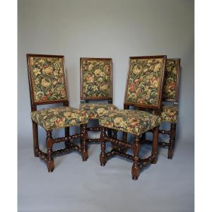 Suite Of 4 Louis XIII Period Chairs