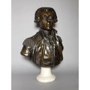 Bust Of The Marquis De La Fayette By Jean-antoine Houdon