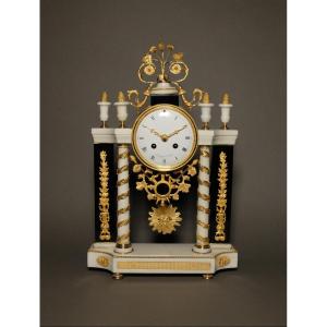 Louis XVI Period Portico Clock