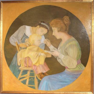"the Beak, Or Woman Making Her Child Eat" - Jean Coraboeuf - 1909