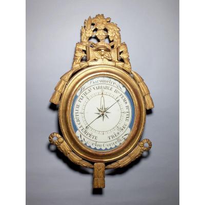 Medallion Barometer, Louis XVI Period