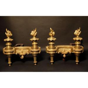 Pair Of Louis XVI Andirons