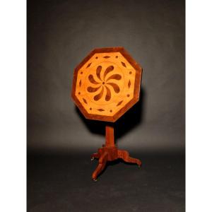 Pedestal Restoration In Marquetry