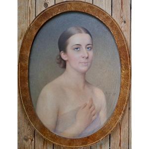 Portrait Of A Woman From The Art Deco Period French School