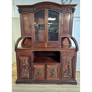 Important Naturalist Two-body Buffet In Art Nouveau Style Late 19th Century