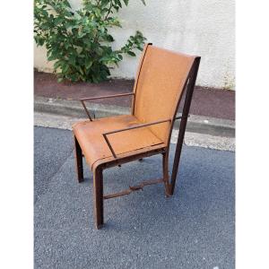 Maf Best Apprentice Of France Competition Chair In Iron, Late 20th Century