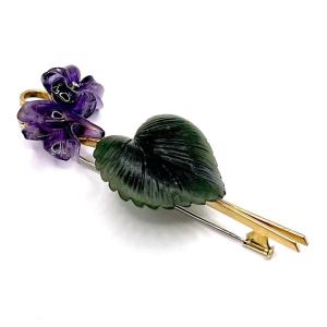 0725. Vintage Purple Gemstone Bouquet