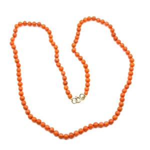 4961. Antique Coral Necklace
