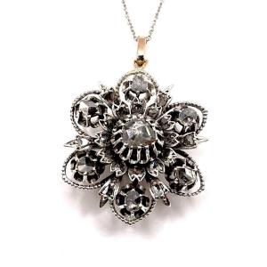 1225. Antique Medallion With Diamonds