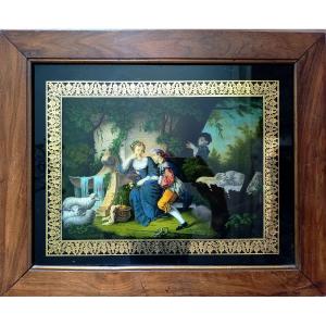 Pair Of Victorian-era Glass-covered Frames