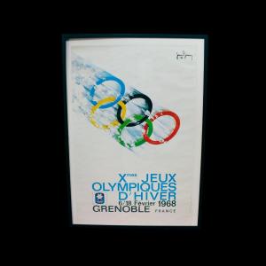 Poster For The 1968 Grenoble Winter Olympics