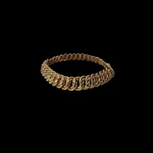 750 Gold Bracelet With American Links