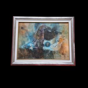 Painting "guitarist" By Jan Vakowskaï