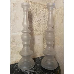 Paire De Bougeoirs Art Déco