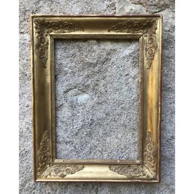 Golden Restoration Frame With Gold Leaf