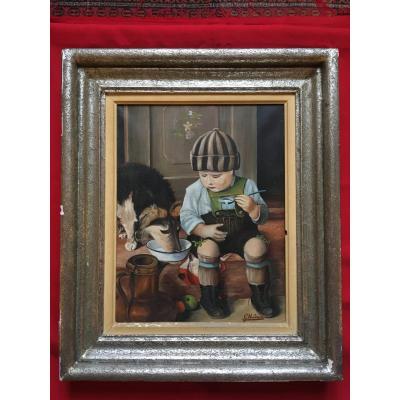 The Child And His Dog, Mid-20th Century