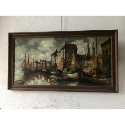 View On Port, Cr Ronveaux, XXth