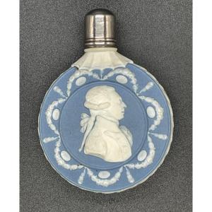 Wedgwood Jasperware Perfume Bottle With Silver Mount